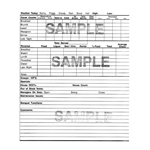 Food and Beverage Log Book