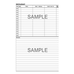 Table Book with Remarks