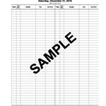 Table Reservation Book Huron Series 2 Across