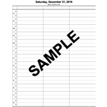 Appointment Book Huron Series 3 Column
