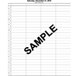 Appointment Book Huron Series 4 Column