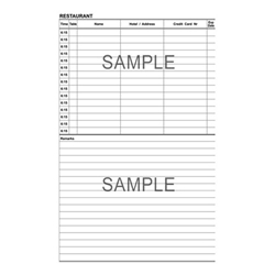 Table Book with Remarks