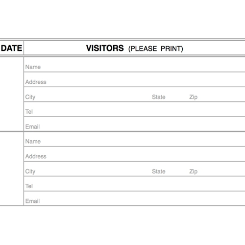 Guest Register - Erie Series