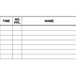 Economy Restaurant Reservation Book