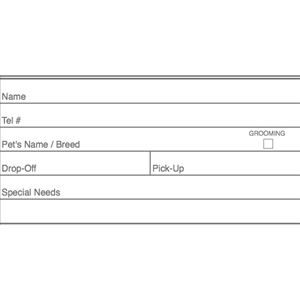 Economy Kennel Scheduling Book