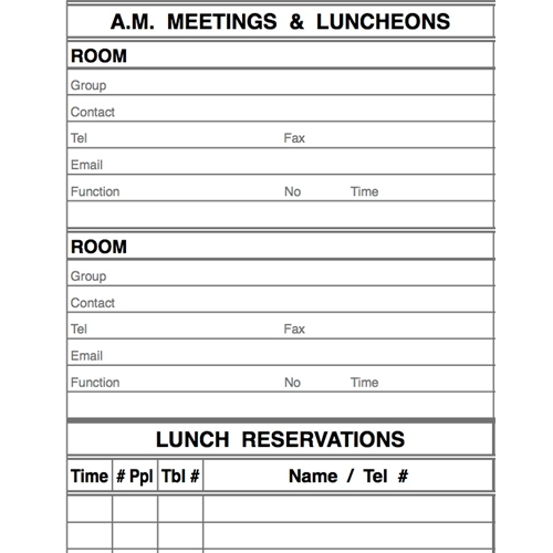 Premium Table and Function Book