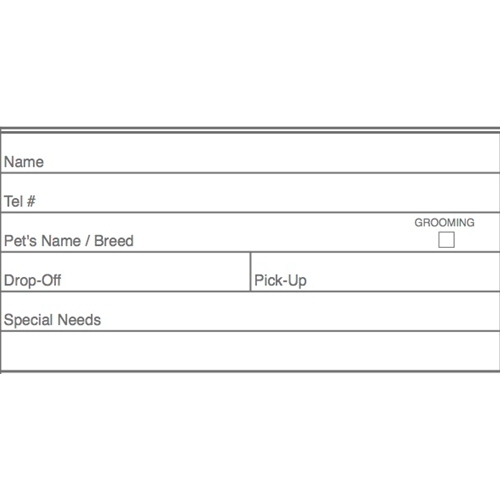 Economy Kennel Scheduling Book